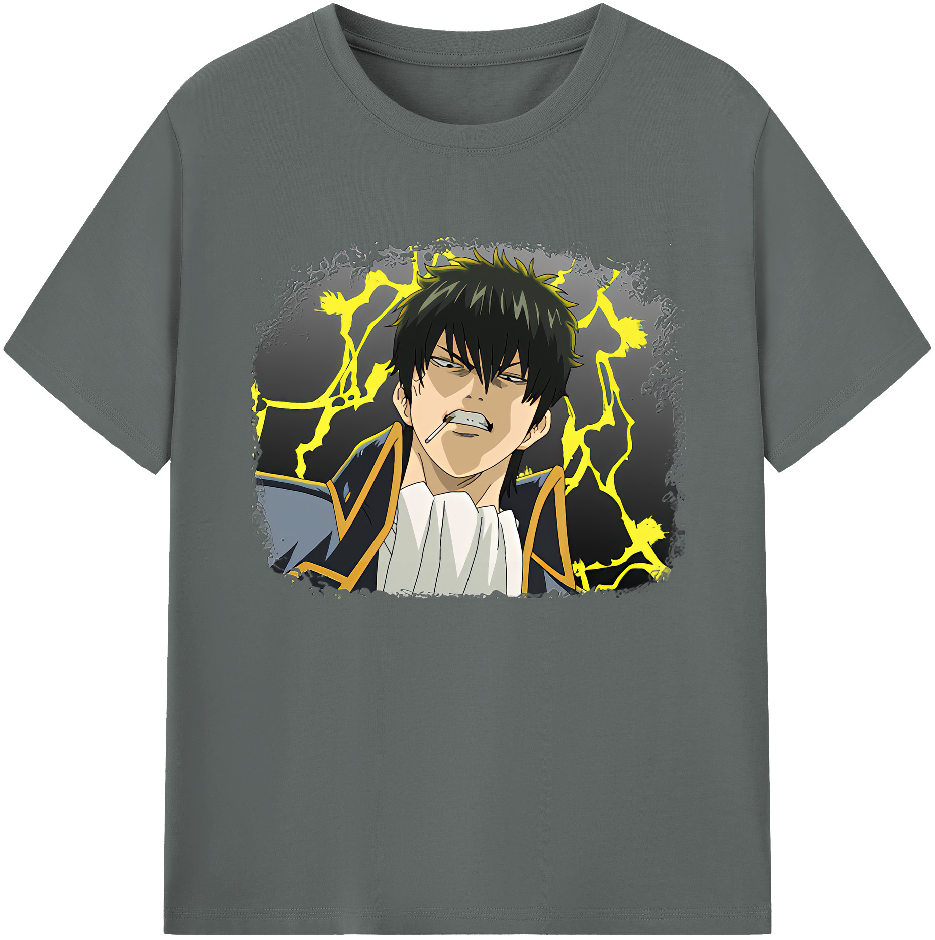 （画像用） ぎんたま 坂田銀時（さかたぎんとき） 神楽 志村新八（しむら しんぱち） GINTAMA Sakata Gintoki Kagura Shimura Shinpachi 綿100％ メンズ半袖Tシャツ｜肌触りやわらか＆通気性